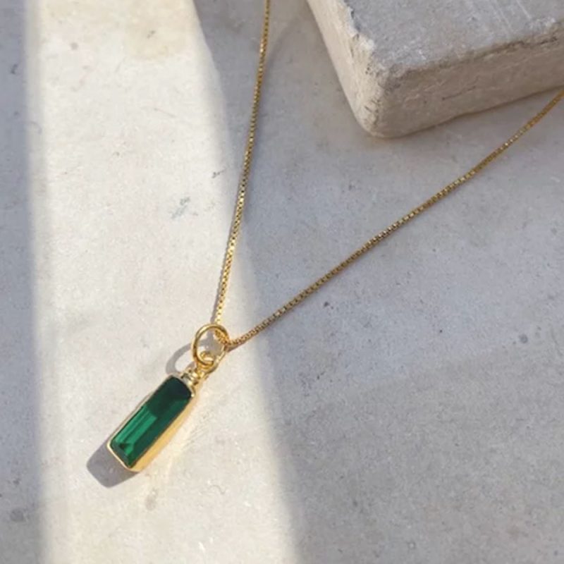 Green and gold necklace - Silverado Contemporary jewellery