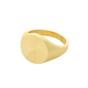 Gold Ocean Star Signet Ring - Pernille Corydon - Silverado Jewellery