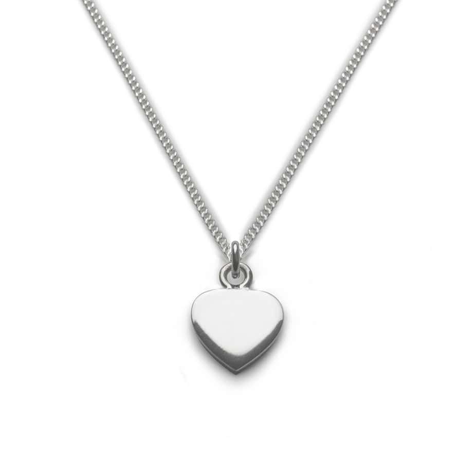 Silver Classic Heart Necklace Silverado Jewellery