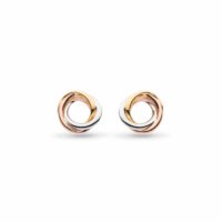 bevel trilogy stud earrings - Silverado Jewellery