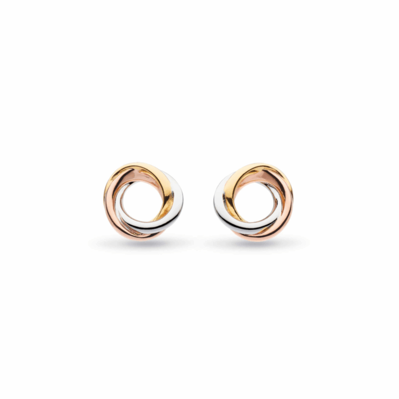 bevel trilogy stud earrings - Silverado Jewellery