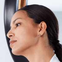 bevel trilogy stud earrings - Silverado Jewellery