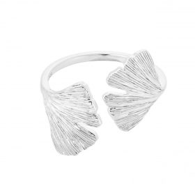 Silver Biloba Leaf Ring - Pernille Corydon - Silverado Jewellery