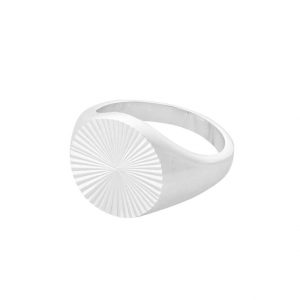 Sterling Silver Ocean Star Signet Ring - Pernille Corydon - Silverado Jewellery