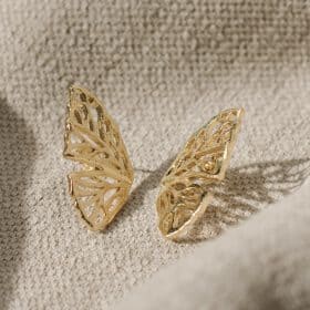 Butterfly wing stud earrings - Fashion Jewellery - Pure By Nat