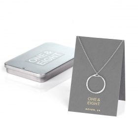 Silver annecy necklace - one and eight - silverado jewellery
