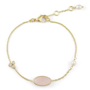 Rose Quartz Chain Bracelet - Pure By Nat - Silverado Jewellery