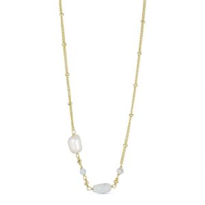 Pearl and Bead Mix Chain Necklace - Pure By Nat - Silverado Jewellery