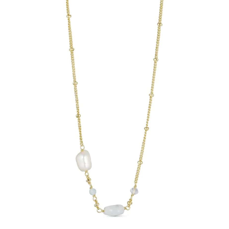 Pearl and Bead Mix Chain Necklace - Silverado Jewellery