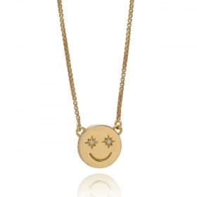 Mini Happy Face Necklace - Rachel Jackson - Silverado Jewellery