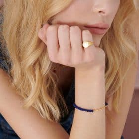 Happy Face Pinky Signet Ring - Rachel Jackson - Silverado Jewellery