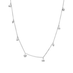Silver Untamed Deco Heart Necklace - Rachel Jackson - Silverado Jewellery