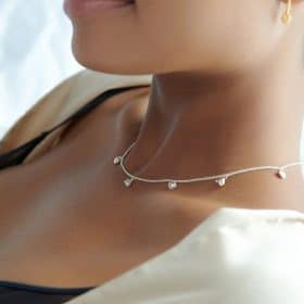 Silver Untamed Deco Heart Necklace - Rachel Jackson - Silverado Jewellery