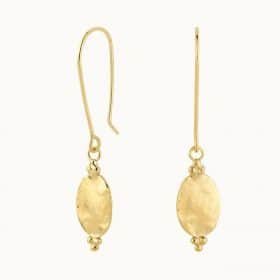 Gold Ornate Hook Earrings - Wild Fawn - Silverado Jewellery
