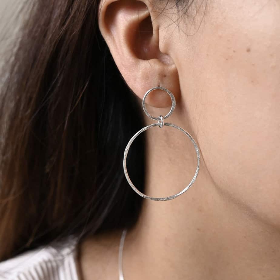 Silver sales earring loops