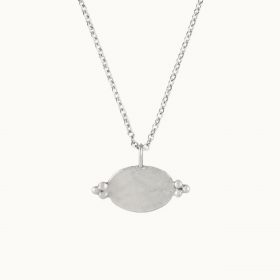 Silver oval Necklace - Wild Fawn -Silverado Jewellery