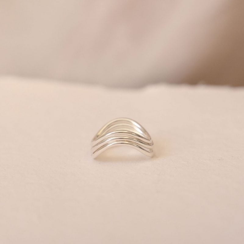 Silver Flow Ring - Wild Fawn - Silverado Jewellery