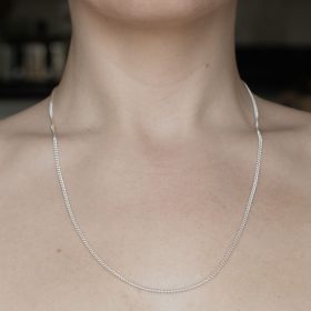 Long Silver Curb Chain - Silverado Jewellery