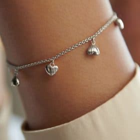 Silver untamed deco heart bracelet - rachel jackson - silverado jewellery