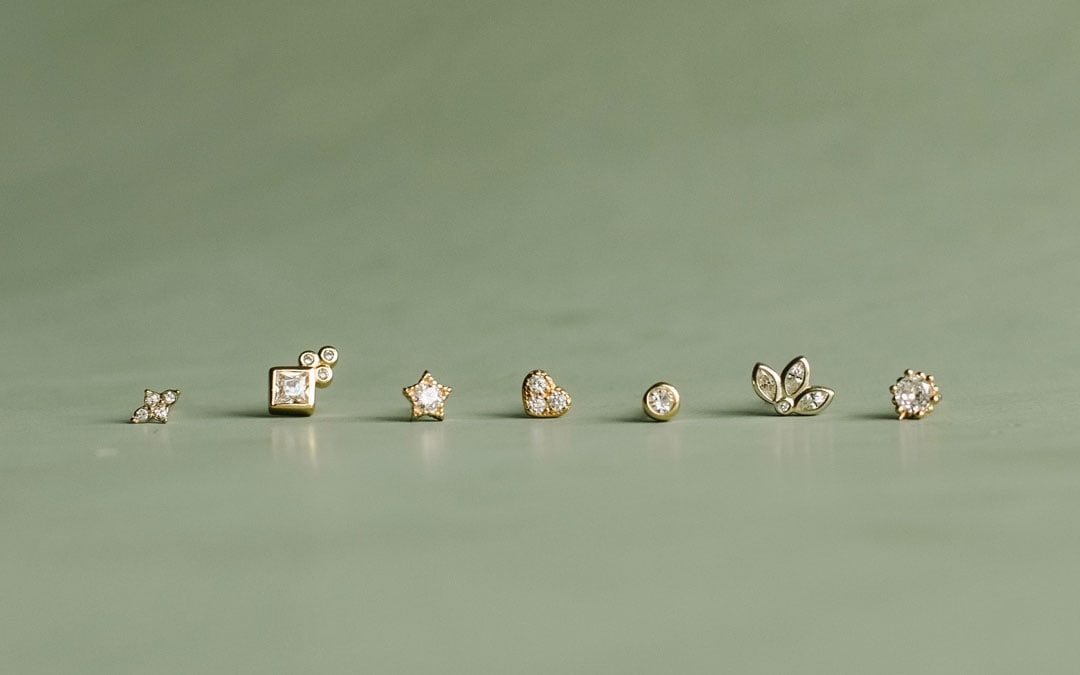 Gold Plated Stud Earrings - Silverado Classics Collection