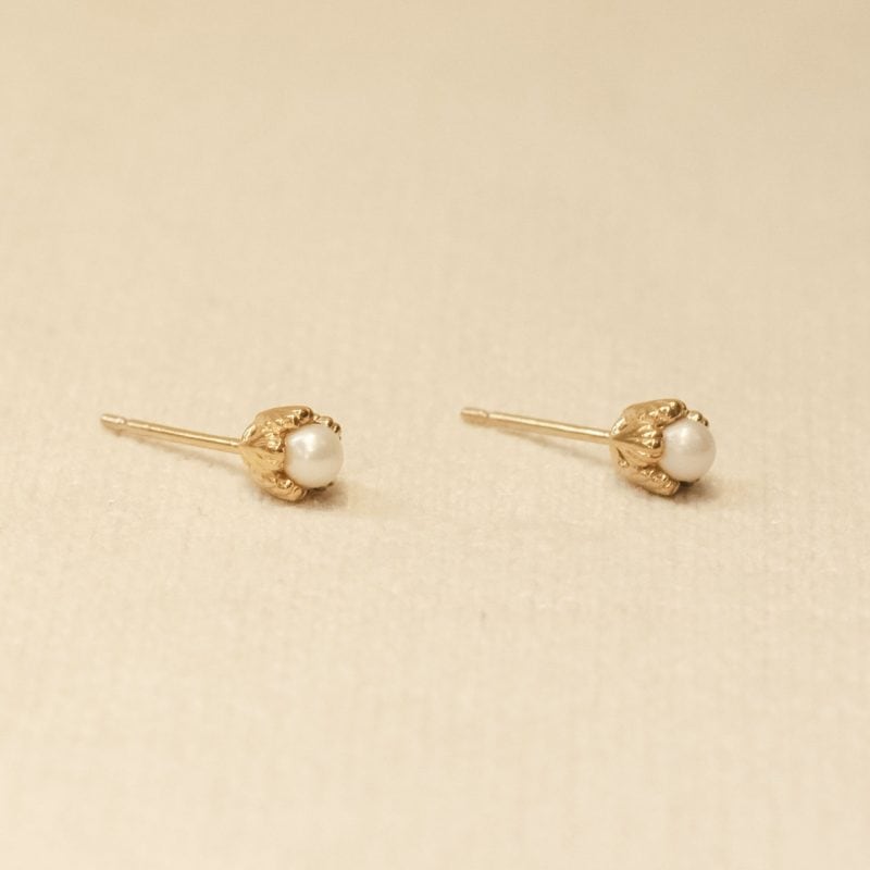 Villa Pearl Stud Earrings - Rosie Kent - Silverado Jewellery