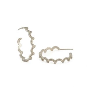 Magma Silver Hoop Earring - Rosie Kent - Silverado Jewellery