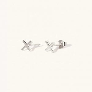 Silver Kiss Stud Earrings - Luceir - Silverado Jewellery