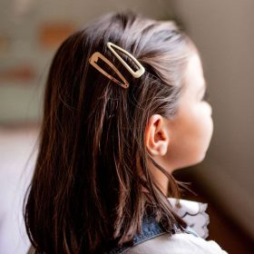 Ivory & Gold Click Clack Hair Clips - Bachca - Silverado Jewellery