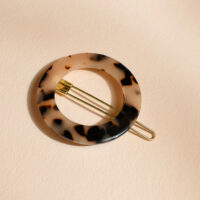 Round Tortoiseshell Barette Clip - Bachca - Silverado Jewellery