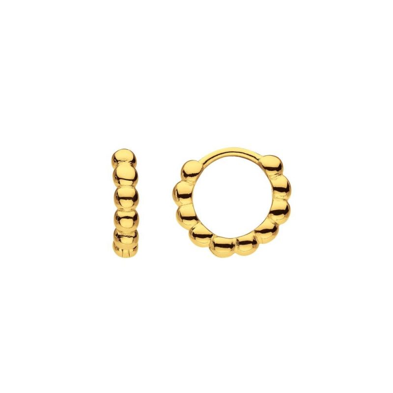 Bobble Huggie Hoop Earrings - Silverado Jewellery