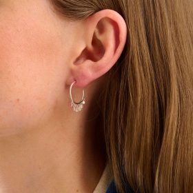 Silver Glow Hoop Earrings - Pernille Corydon - Silverado Jewellery