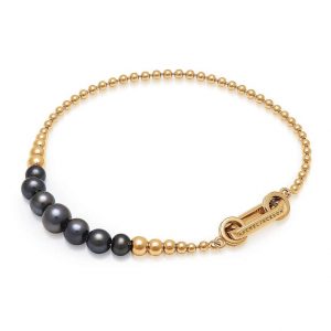 Stellar Graduated Black Pearl Bracelet - Rachel Jackson - Silverado Jewellery