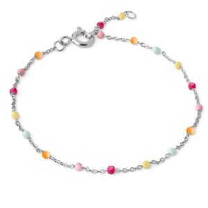 Silver Lola Rainbow Bracelet - Enamel Copenhagen - Silverado Jewellery