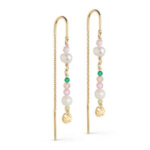 Sophia Pearl Chain Earrings - Enamel Copenhagen - Silverado Jewellery