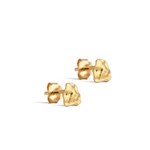 Gold Rio Stud Earrings - Enamel Copenhagen - Silverado Jewellery