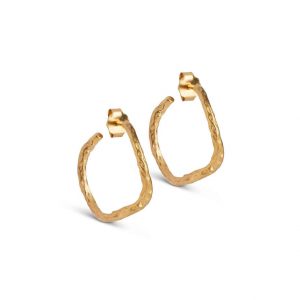 Gold Sway Hoop Earring - Enamel Copenhagen - Silverado Jewellery