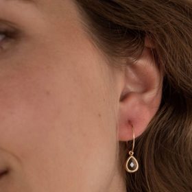 Smoke Teardrop Earrings - One & Eight - Silverado Jewellery