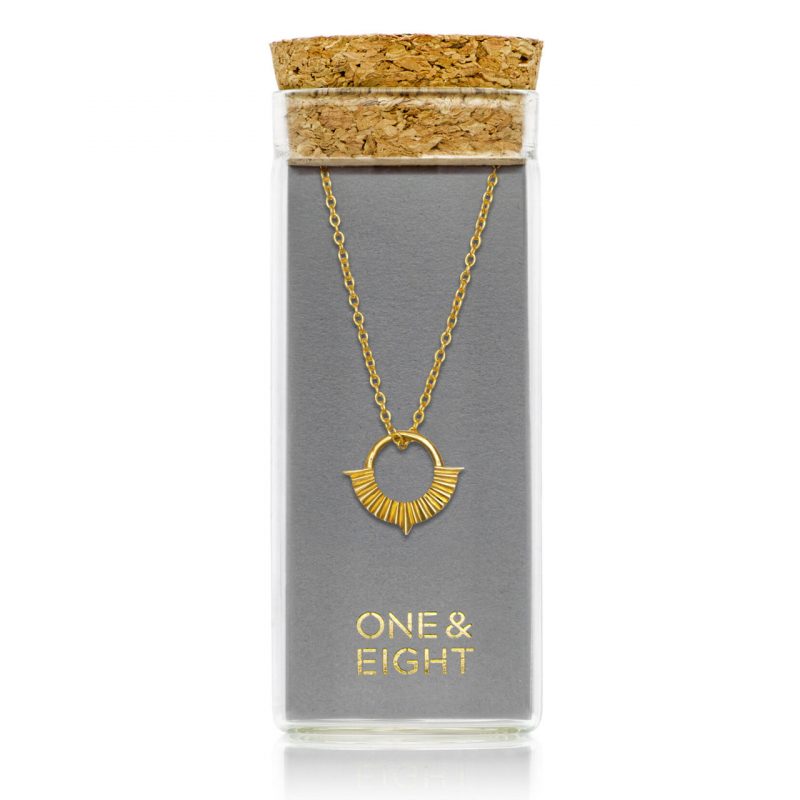 Gold Wren Necklace - One & Eight - Silverado Jewellery
