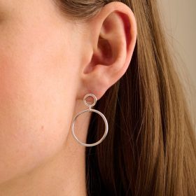 Silver Globe Earrings - Pernille Corydon - Silverado Jewellery