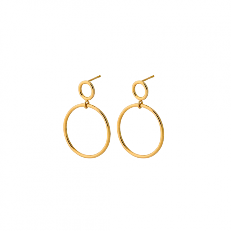 Gold Globe Earrings - Pernille Corydon - Silverado Jewellery