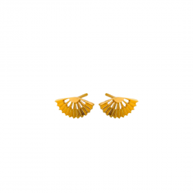 Gold Sphere Stud Earrings - Pernille Corydon - Silverado Jewellery