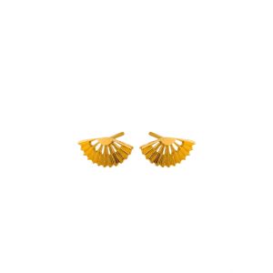 Gold Sphere Stud Earrings - Pernille Corydon - Silverado Jewellery