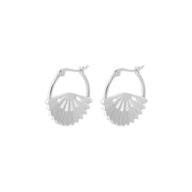Silver Sphere Hoop Earrings - Pernille Corydon - Silverado Jewellery
