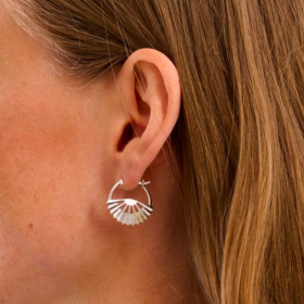 Pernille Corydon Silver Sphere Hoop Earrings