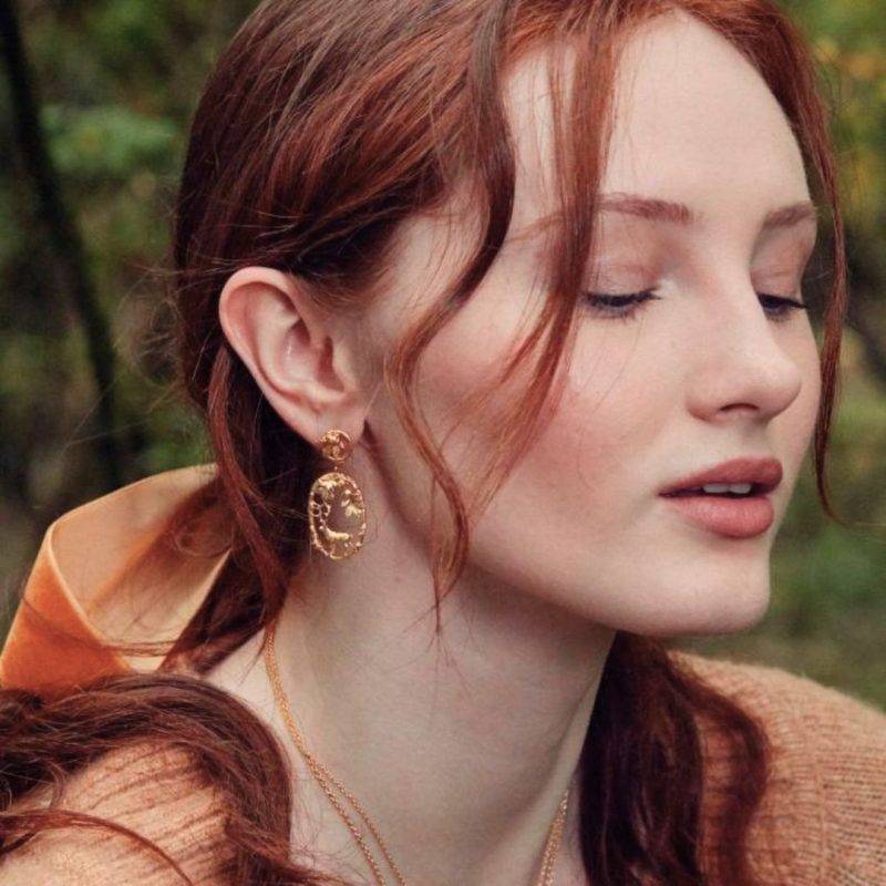 Doe & Stag drop earrings - Alex Monroe - Silverado Jewellery