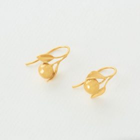orange hook earrings - Alex monroe - silverado jewellery