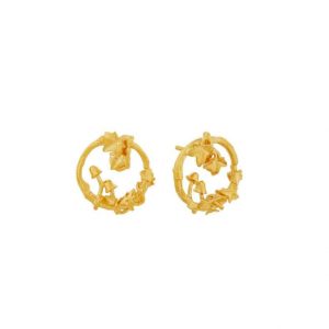 Woodland Loop Earrings - Alex Monroe - Silverado Jewellery