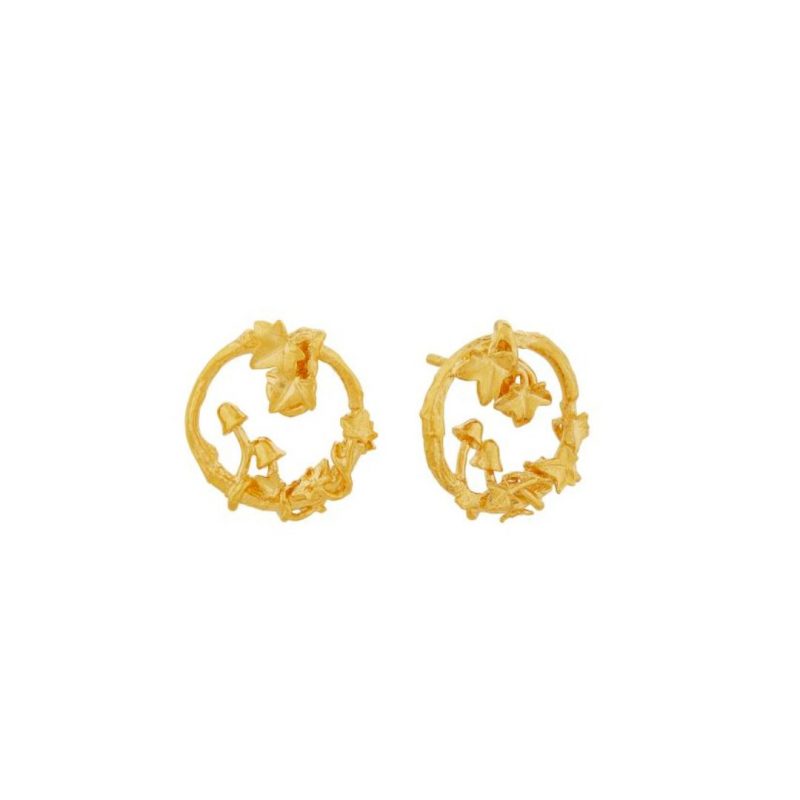 Woodland Loop Earrings - Alex Monroe - Silverado Jewellery