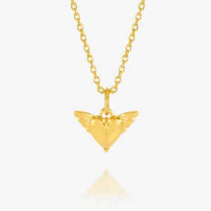 Angel Wing Heart Necklace - Rachel Jackson - Silverado Jewellery
