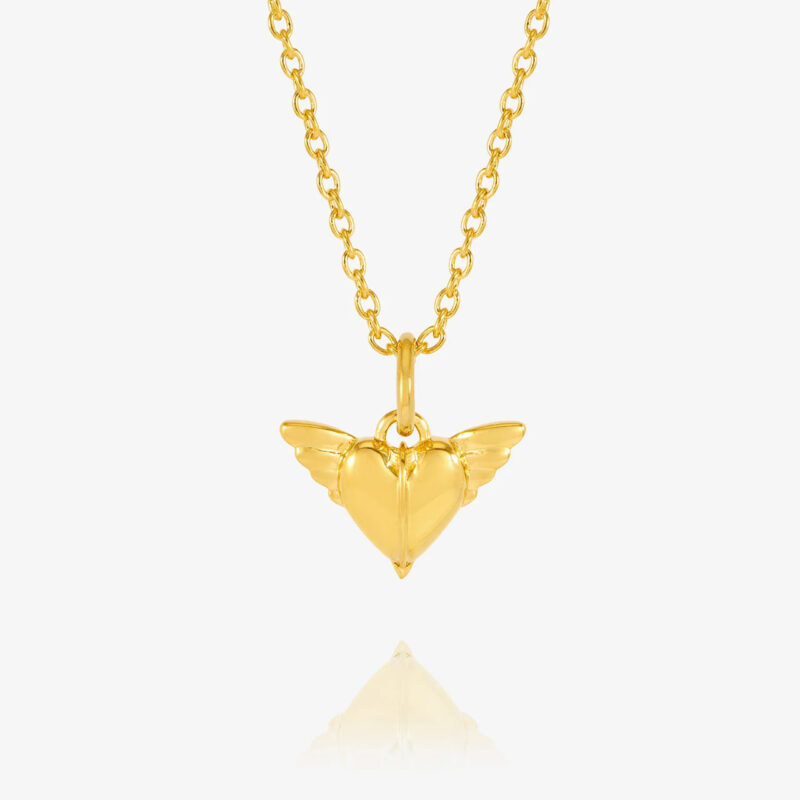 Angel Wing Heart Necklace - Rachel Jackson - Silverado Jewellery